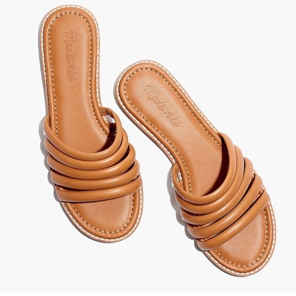 Madewell Addie Slide Sandals Tan 9.5